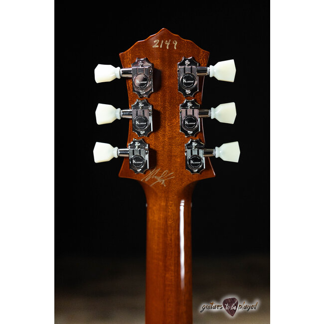 Knaggs Kenai T2 Flame Top Hollowbody Guitar – Aged Scotch (Gloss)