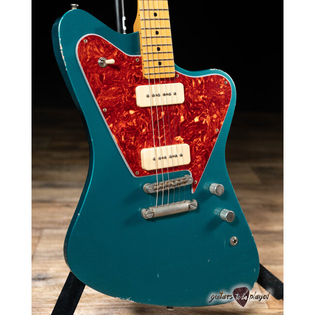 Fano PX6 Oltre Maple Neck Lollar P-90 Guitar w/ Gigbag – Ocean Turquoise