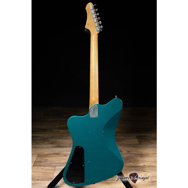 Fano PX6 Oltre Maple Neck Lollar P-90 Guitar w/ Gigbag – Ocean Turquoise