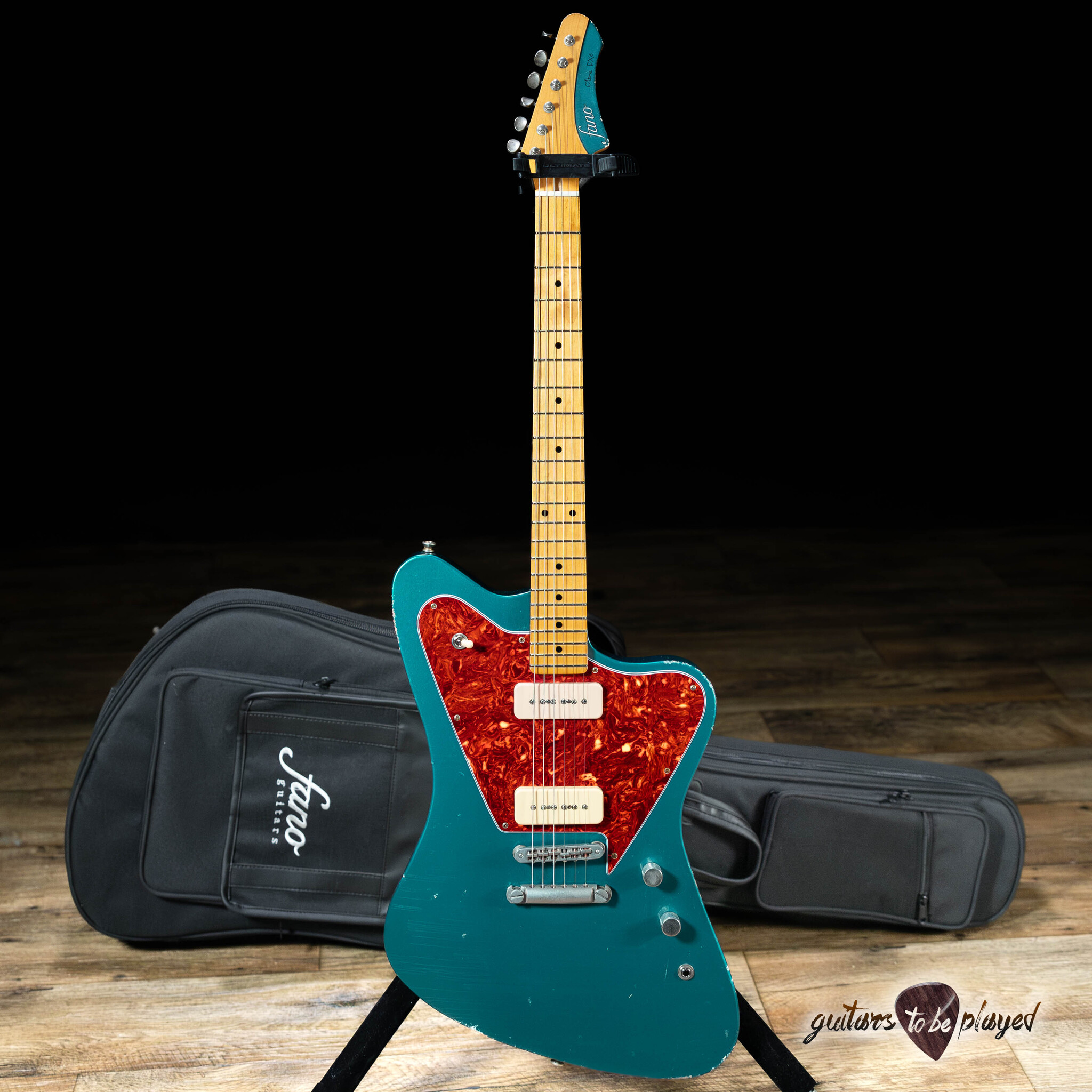 ギター fano guitars PX6 oltre Fano PX6 Oltre Maple Neck Lollar P-90 Guitar – Ocean Turquoise