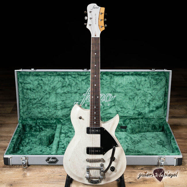 Fano RB6 Alt de Facto Mahogany Lollar Staple P-90 Guitar w/ Bigsby – Driftwood