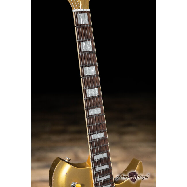 Fano RB6 Alt de Facto Lollar P-90 Bigsby Guitar w/ Case – Gold Top