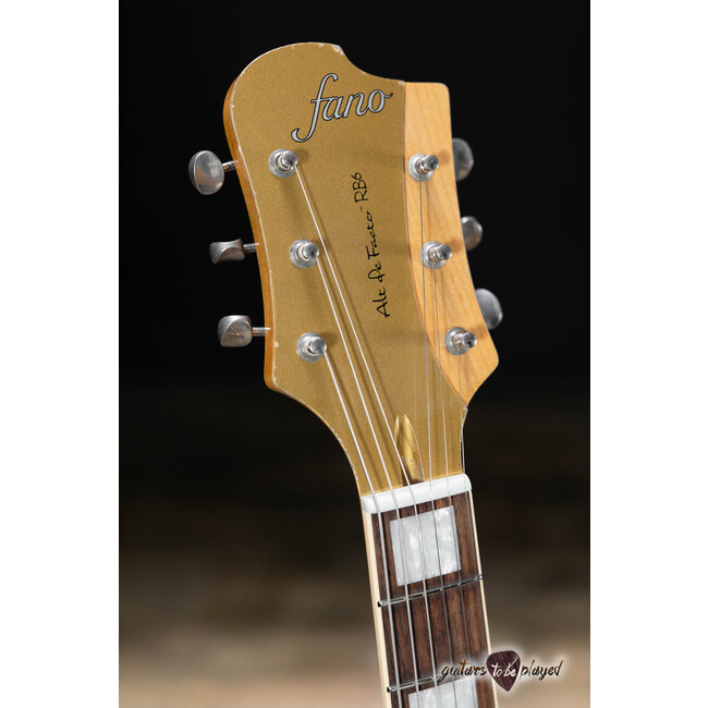 Fano RB6 Alt de Facto Lollar P-90 Bigsby Guitar w/ Case – Gold Top