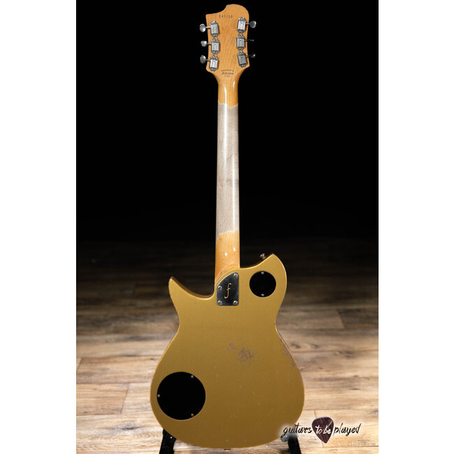 Fano RB6 Alt de Facto Lollar P-90 Bigsby Guitar w/ Case – Gold Top