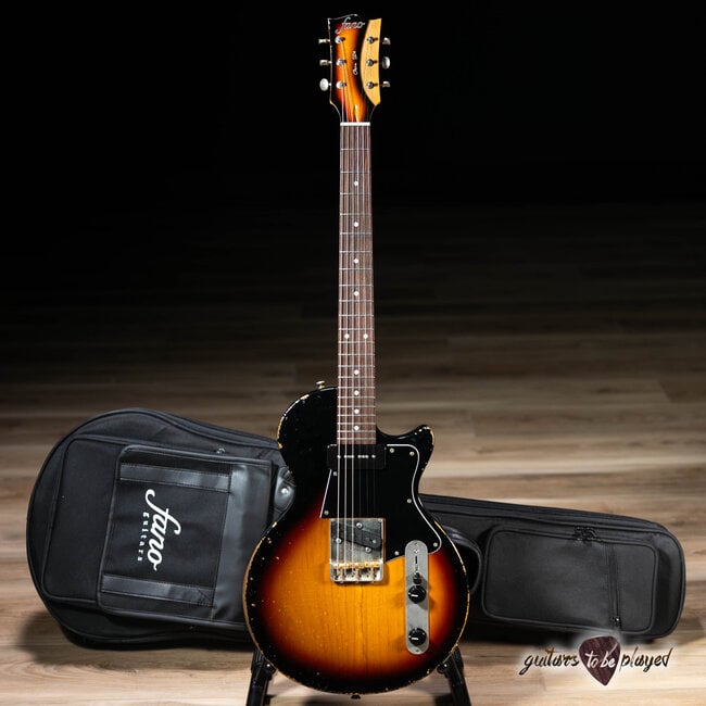 Fano SP6 Oltre P-90/T-Style Guitar w/ Gigbag – 3-Tone Sunburst