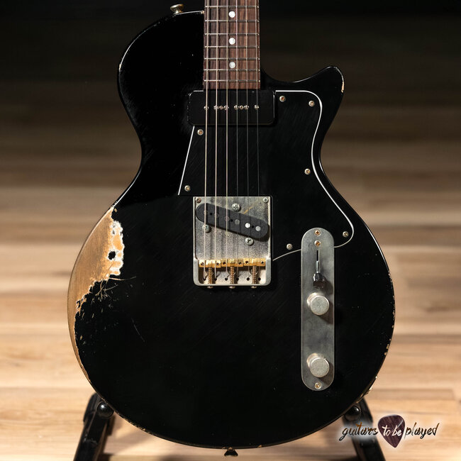 Fano SP6 Oltre P-90/T-Style Guitar w/ Gigbag – Bull Black