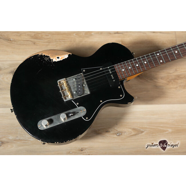 Fano SP6 Oltre P-90/T-Style Guitar w/ Gigbag – Bull Black