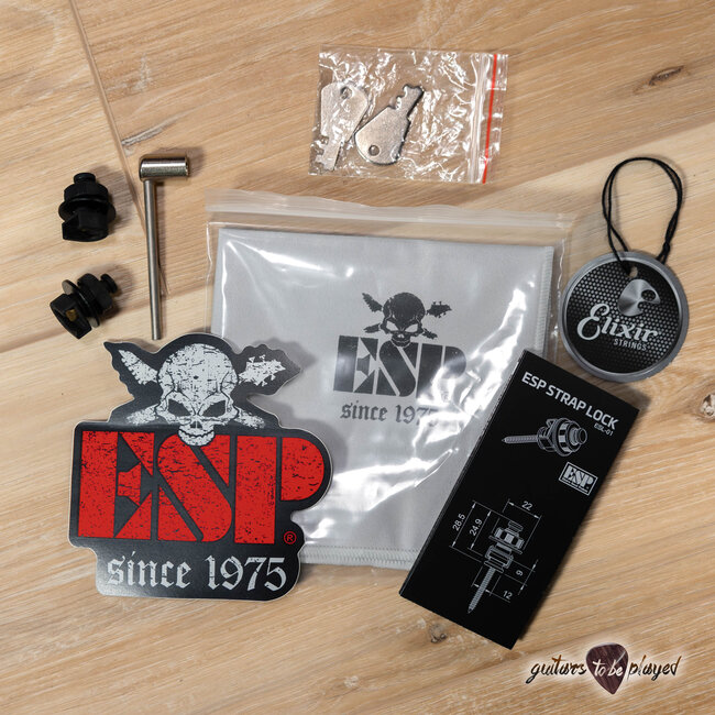 ESP E-II Eclipse Fishman Fluence Guitar w/ Case – Tiger Eye Sunburst