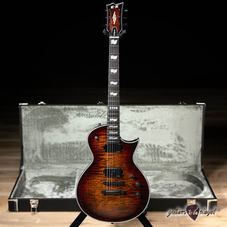 ESP ESP E-II Eclipse Fishman Fluence Guitar w/ Case – Tiger Eye Sunburst