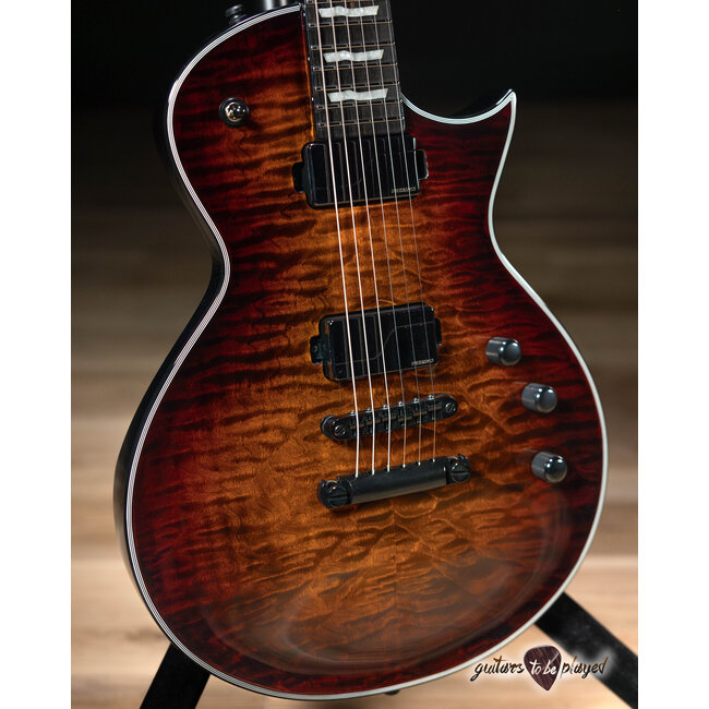 ESP E-II Eclipse Fishman Fluence Guitar w/ Case – Tiger Eye Sunburst