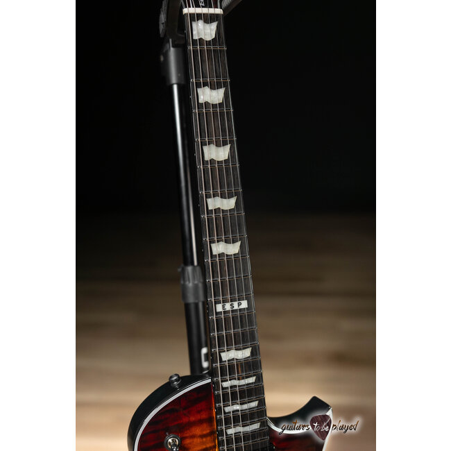 ESP E-II Eclipse Fishman Fluence Guitar w/ Case – Tiger Eye Sunburst