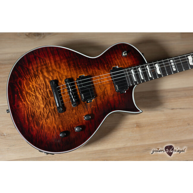 ESP E-II Eclipse Fishman Fluence Guitar w/ Case – Tiger Eye Sunburst