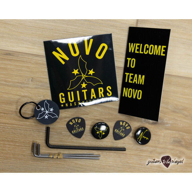 Novo Solus H2 Swamp Ash Guitar w/ Fralin Pure PAF's – Nicotine Blonde