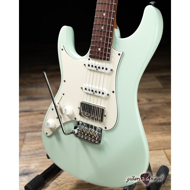 Ibanez AZ2204NWL Prestige HSS Left-Handed Guitar w/ Case – Mint Green