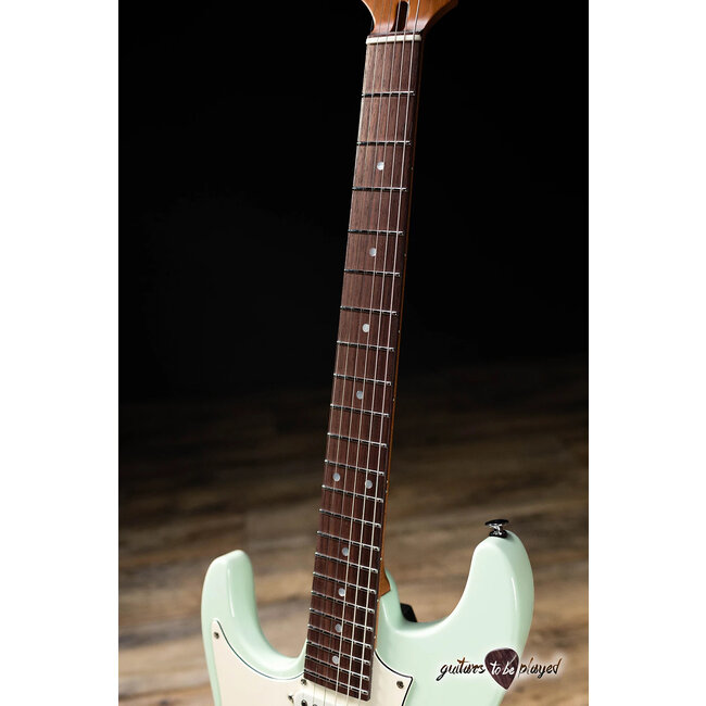 Ibanez AZ2204NWL Prestige HSS Left-Handed Guitar w/ Case – Mint Green