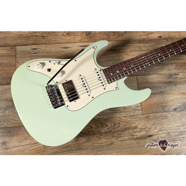Ibanez AZ2204NWL Prestige HSS Left-Handed Guitar w/ Case – Mint Green