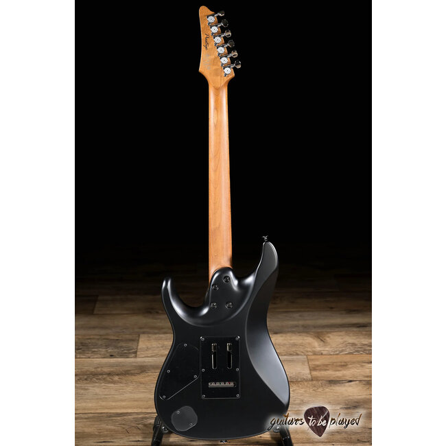 Ibanez AZ2402 Prestige HH Roasted Maple Neck Guitar w/ Case – Black Flat
