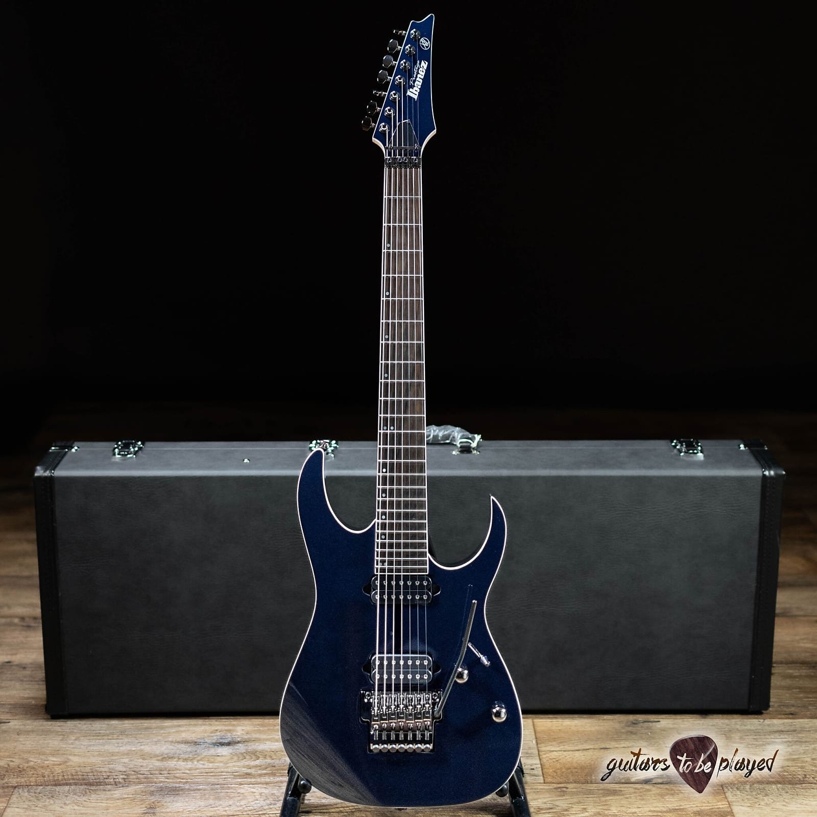 Ibanez RG2027XL Prestige 7-String 27” Scale Guitar – Dark Tide