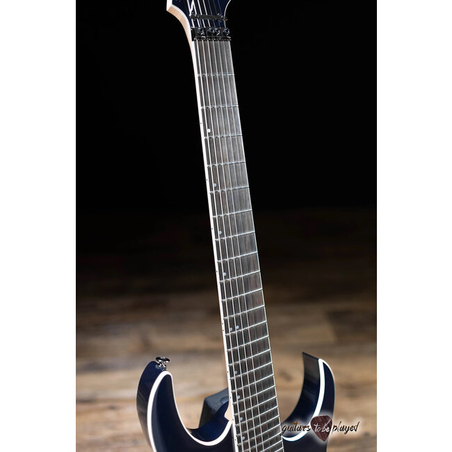 Ibanez RG2027XL Prestige 7-String 27” Scale Guitar w/ Case – Dark Tide Blue
