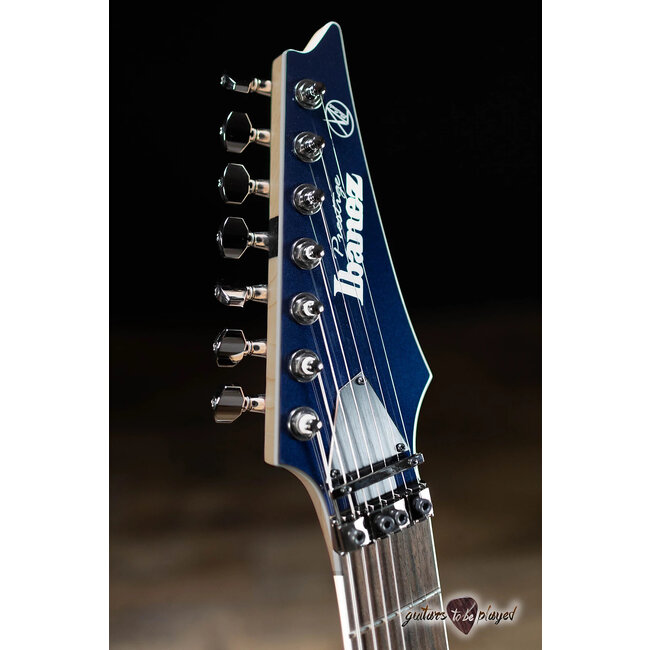 Ibanez RG2027XL Prestige 7-String 27” Scale Guitar w/ Case – Dark Tide Blue