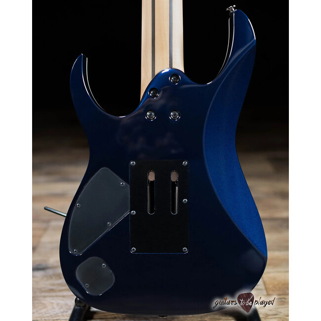 Ibanez RG2027XL Prestige 7-String 27” Scale Guitar w/ Case – Dark Tide Blue