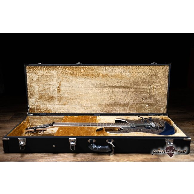 Ibanez RG2027XL Prestige 7-String 27” Scale Guitar w/ Case – Dark Tide Blue