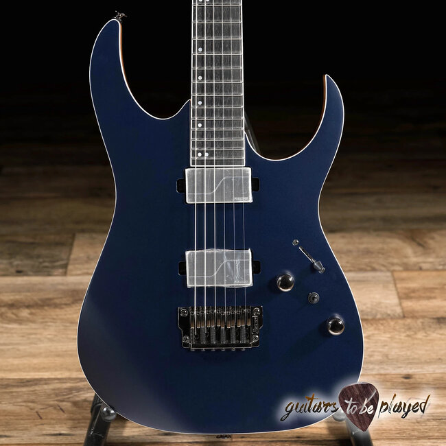 Ibanez RG5121 Prestige HH Fishman Fluence Guitar w/ Case – Dark Tide Blue Flat