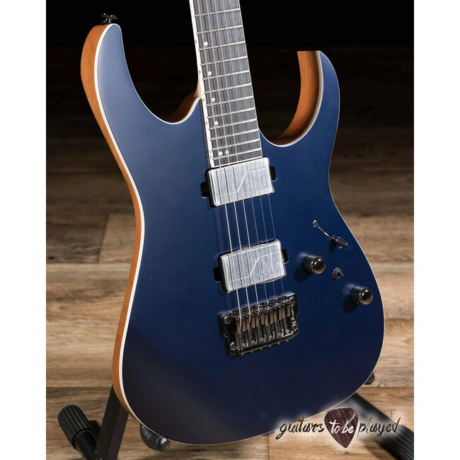 Ibanez RG5121 Prestige HH Fishman Fluence Guitar w/ Case – Dark Tide Blue Flat