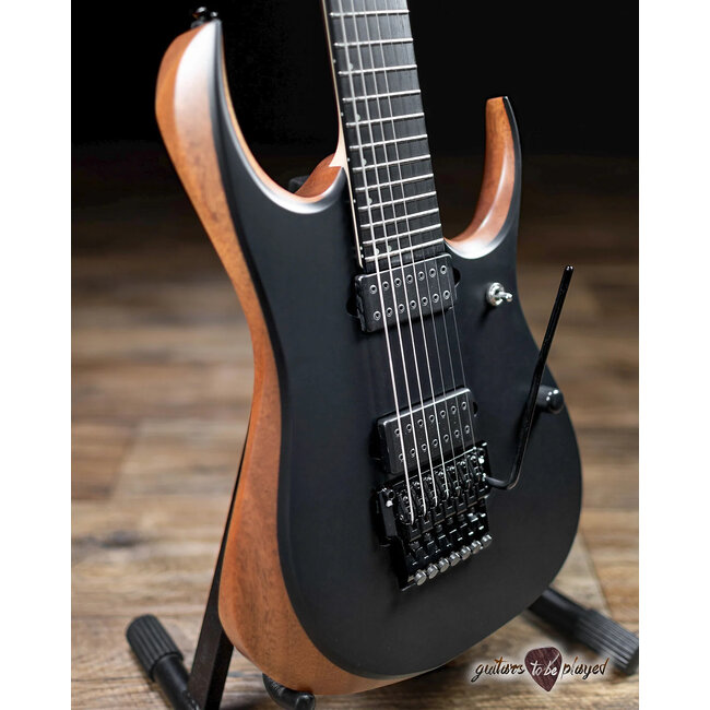 Ibanez RGDR4327 Prestige 7-String 26.5” Scale Guitar w/ Case – Natural Flat