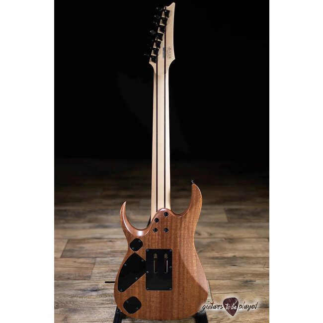 Ibanez RGDR4327 Prestige 7-String 26.5” Scale Guitar w/ Case – Natural Flat