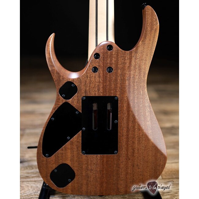 Ibanez RGDR4327 Prestige 7-String 26.5” Scale Guitar w/ Case – Natural Flat