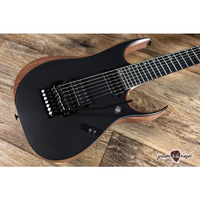 Ibanez RGDR4327 Prestige 7-String 26.5” Scale Guitar w/ Case – Natural Flat