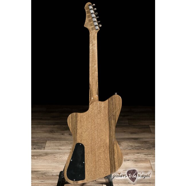 Fano PX6 Alt de Facto Black Limba Set Neck Mini Humbucker Guitar w/ Case