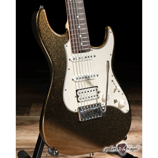 ESP Snapper-7-AL/R Original Series Japan 7-String Guitar w/ Case – Brass Black