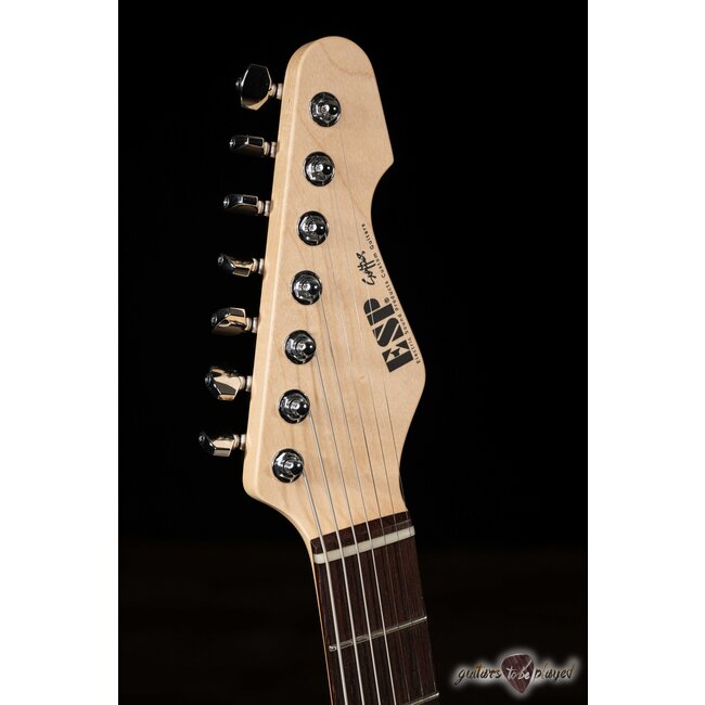 ESP Snapper-7-AL/R Original Series Japan 7-String Guitar w/ Case – Brass Black