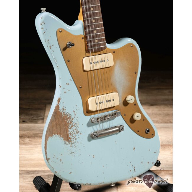 Fano JM6 Oltre Lollar OmniTron P-90 Guitar w/ Gigbag – Sonic Blue