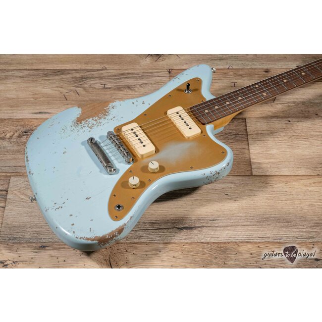 Fano JM6 Oltre Lollar OmniTron P-90 Guitar w/ Gigbag – Sonic Blue