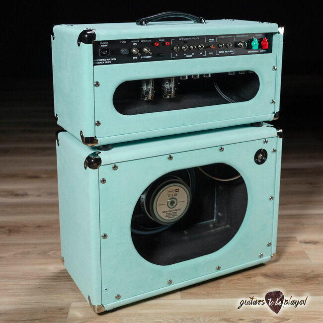 Amplified Nation Phoenix Fury 50W Head & 112 Cab – Mint Suede