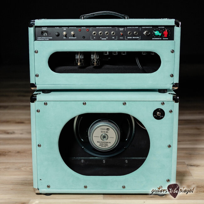 Amplified Nation Phoenix Fury 50W Head & 112 Cab – Mint Suede