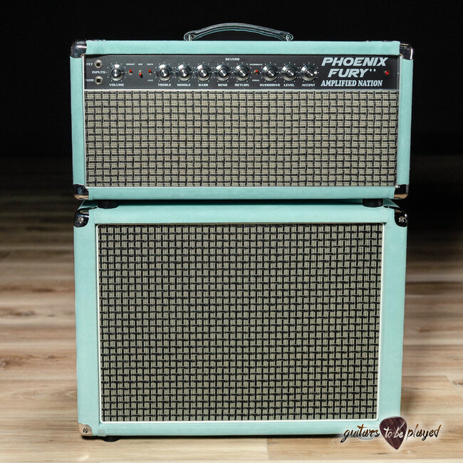 Amplified Nation Phoenix Fury 50W Head & 112 Cab – Mint Suede
