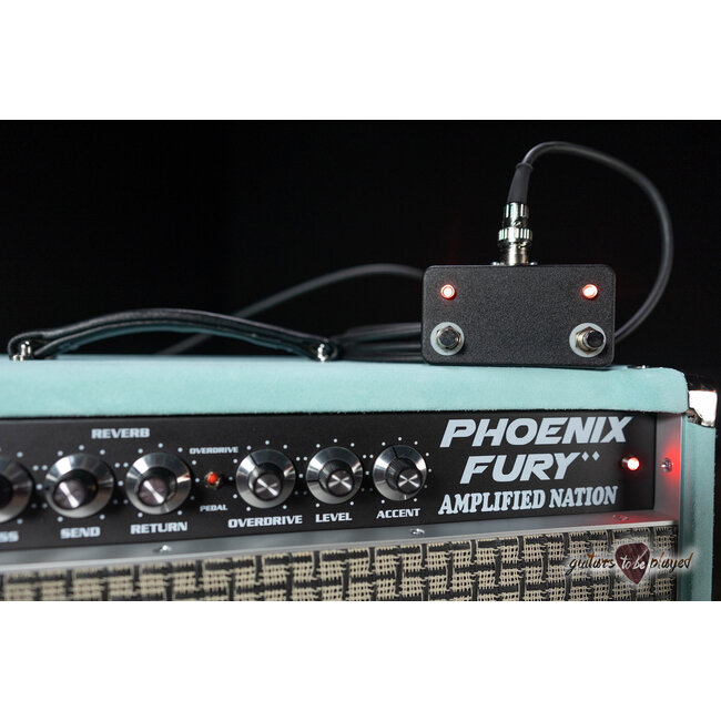 Amplified Nation Phoenix Fury 50W Head & 112 Cab – Mint Suede