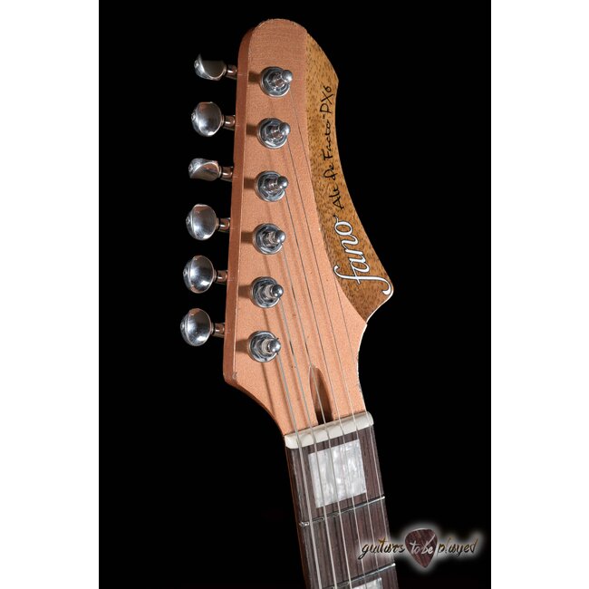 Fano PX6 Alt de Facto Mahogany Set Neck Mini HB Guitar w/ Bigsby & Case – Copper