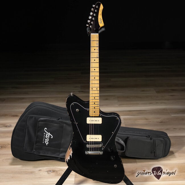 Fano PX6 Oltre Maple Neck P-90 Guitar w/ Gigbag – Bull Black