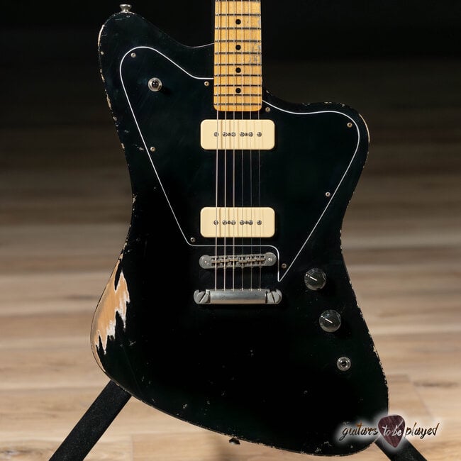 Fano PX6 Oltre Maple Neck P-90 Guitar w/ Gigbag – Bull Black