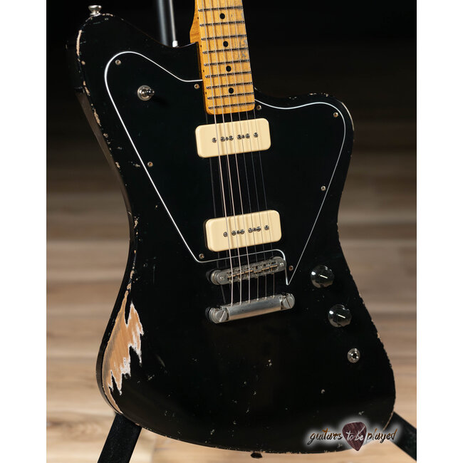 Fano PX6 Oltre Maple Neck P-90 Guitar w/ Gigbag – Bull Black