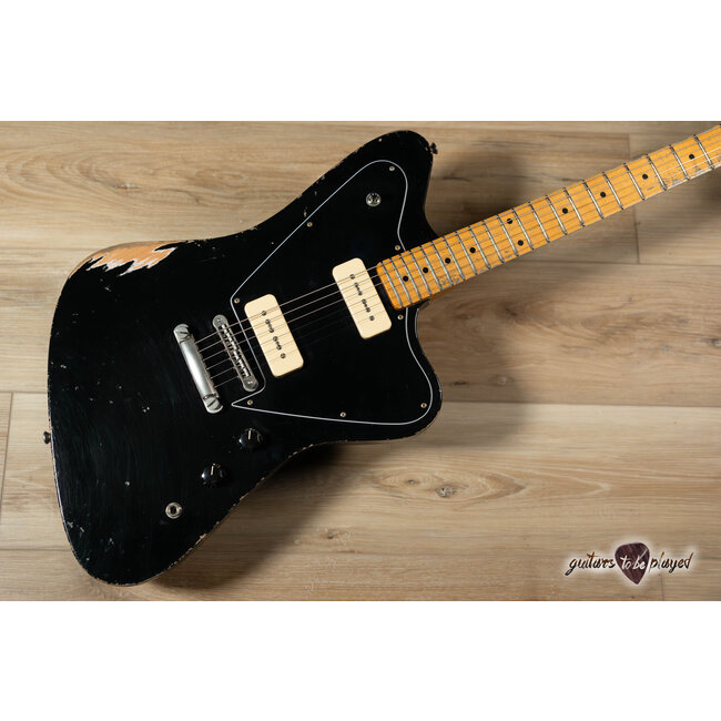 Fano PX6 Oltre Maple Neck P-90 Guitar w/ Gigbag – Bull Black