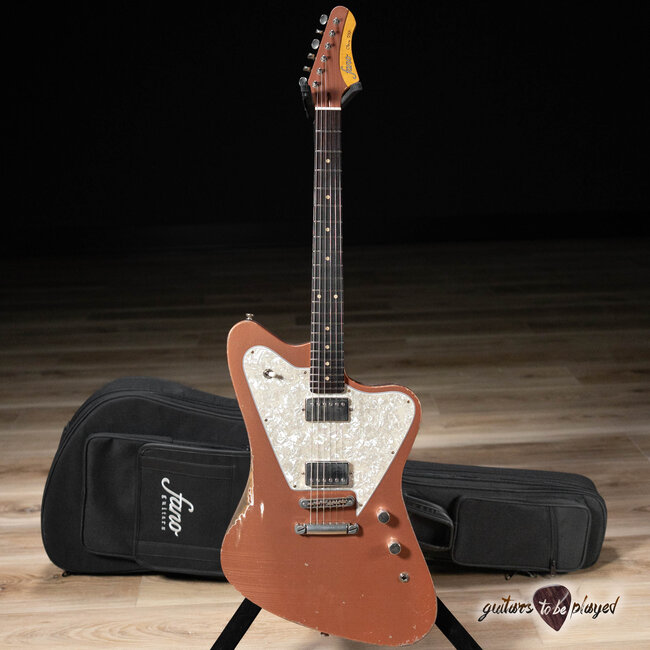 Fano PX6 Oltre Lollar Imperial Guitar w/ Gigbag – Copper Metallic