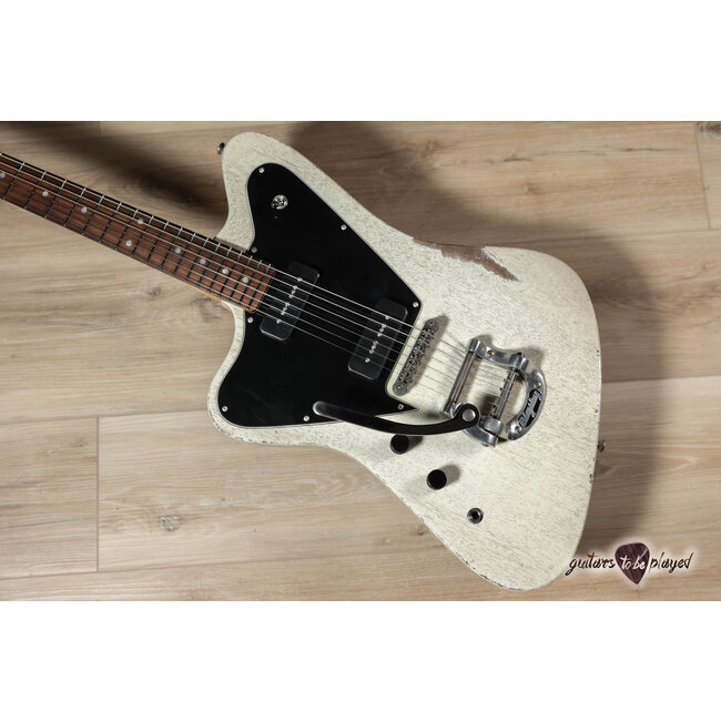 Fano PX6 Alt de Facto Lollar P-90 Left-Handed Guitar w/ Bigsby –Driftwood