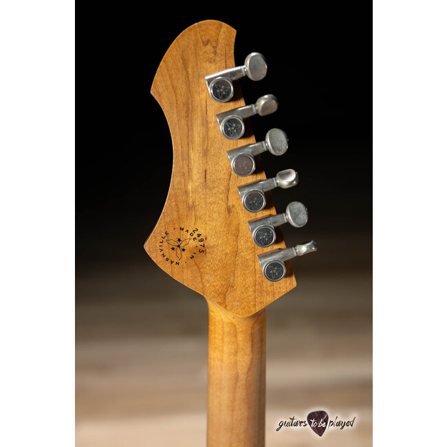 Novo Custom Serus J HH Guitar w/ Lollartrons – Lake Como Blue over '64 Burst