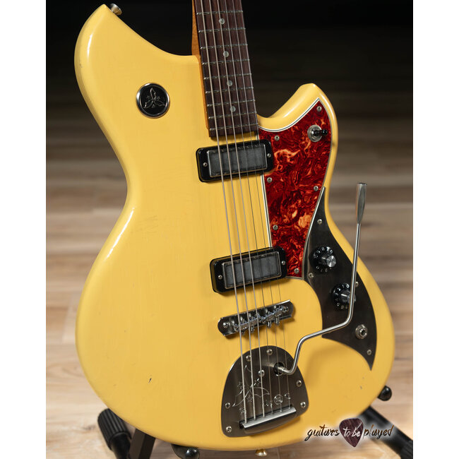 Novo Nucleus Serus J Baritone Guitar w/ Lollar Mini Broilers – Vintage Cream